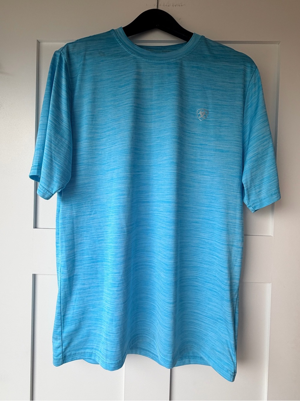 Ariat Light Blue TEK Heat Series Crew Neck Performance Tee